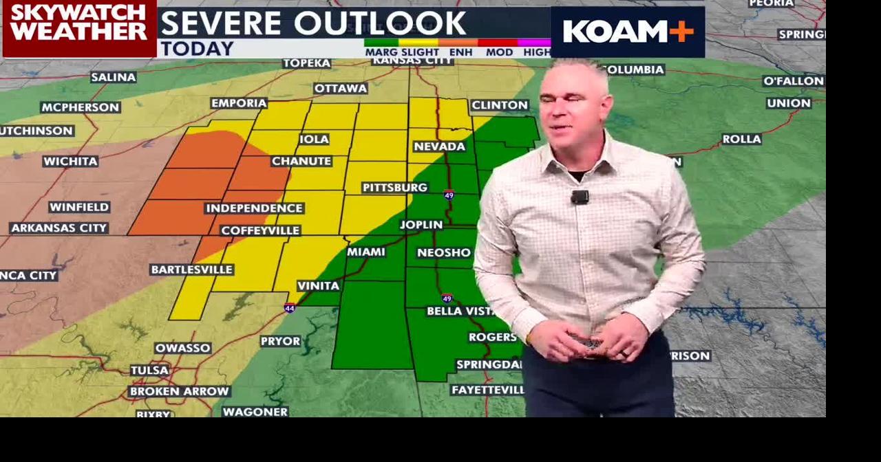 Doug: Severe storms are possible tonight with a risk of large hail and ...