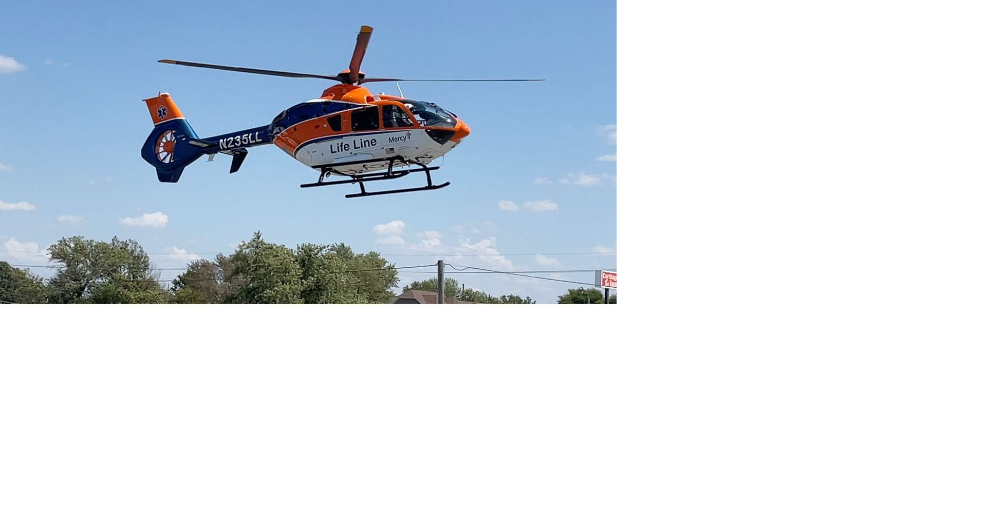 Child suffers burns at Carthage residence, flown to hospital