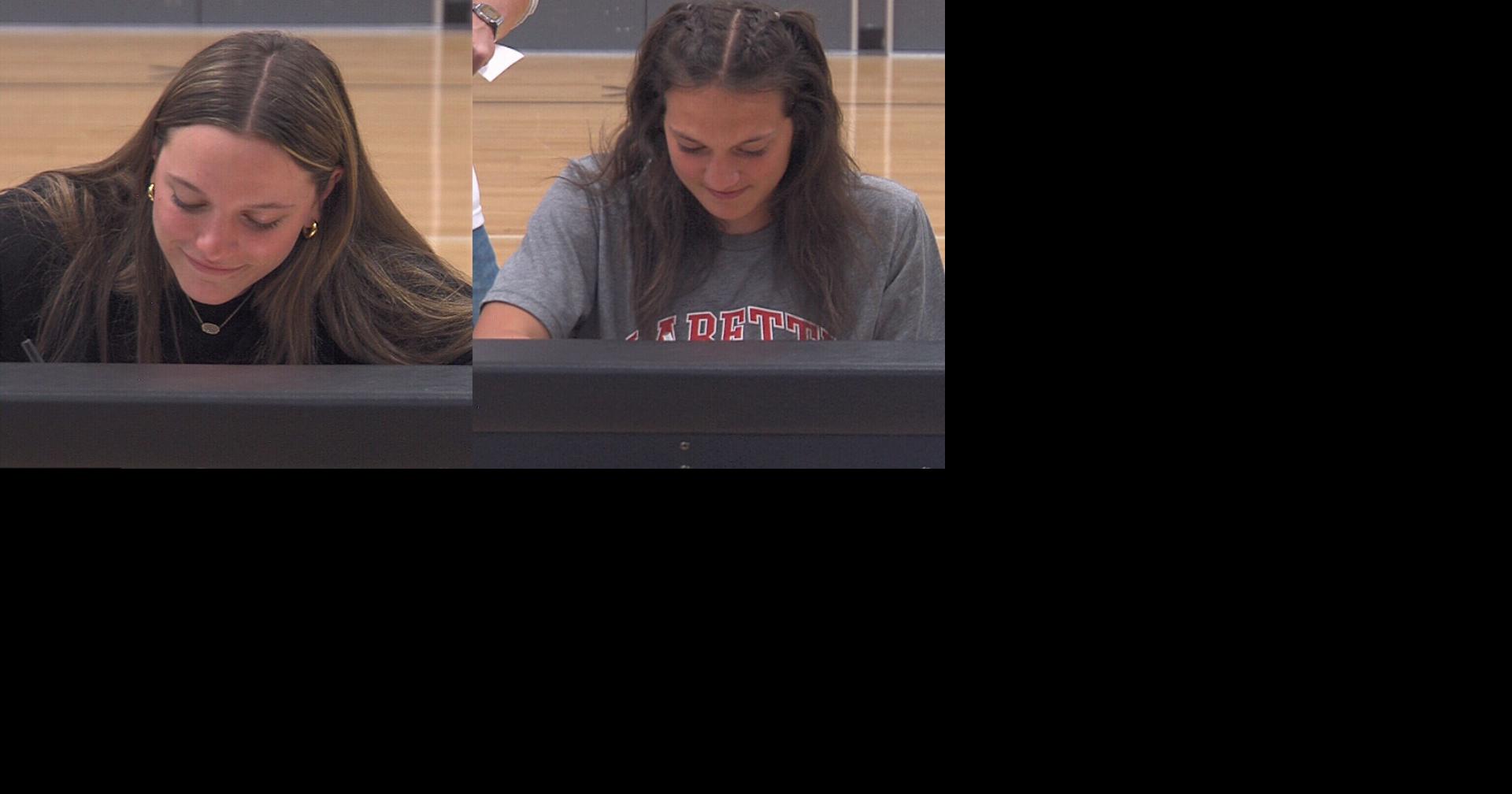 Pyle, Lakey sign at Frontenac High School High School Sports