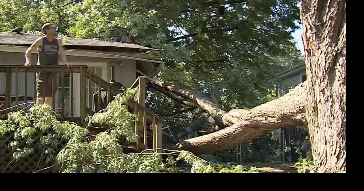 Pop-up storms send tree through roof of Missouri home, causing problems ...