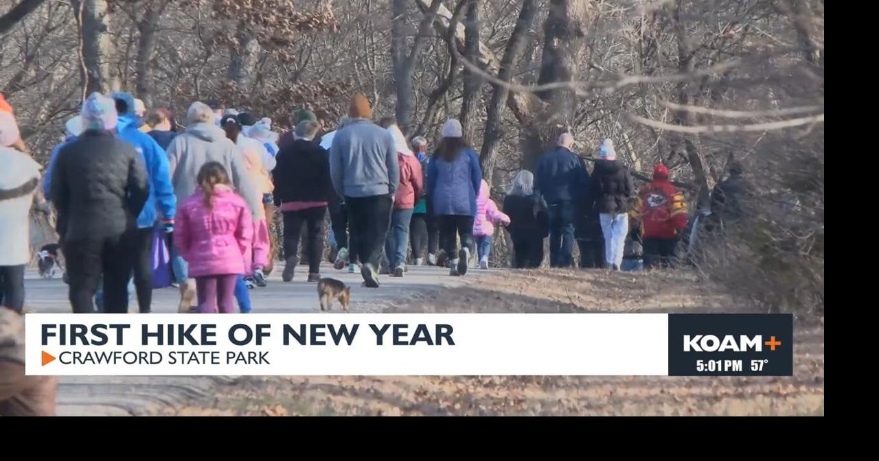 Over 70 local hikers attend the annual First Day Hiking event