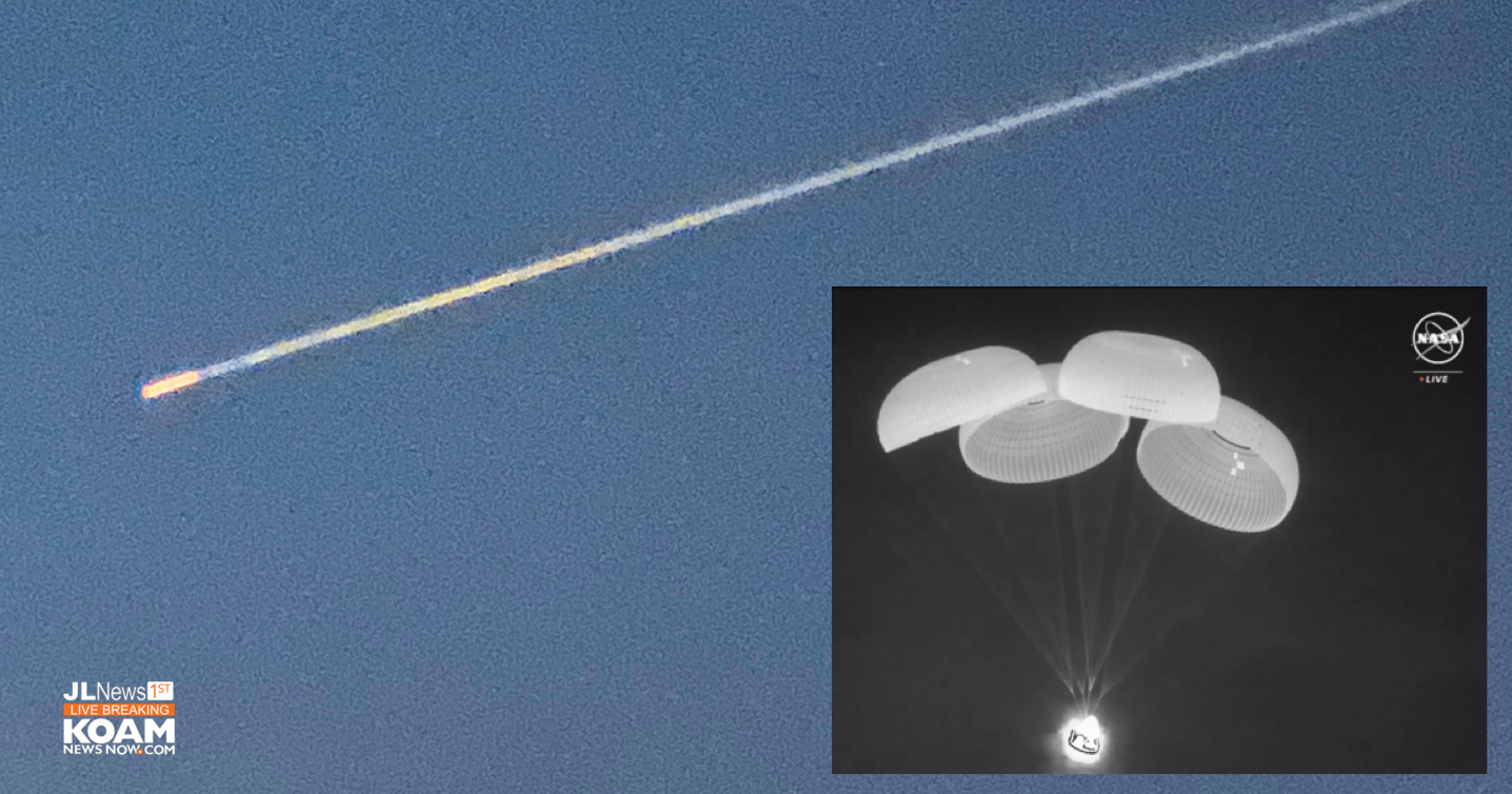 NASA/SpaceX Dragon Endurance returns to earth, many across Joplin region caught it on camera! - Vimarsana News