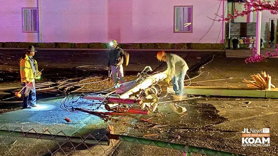 Pickup takes out utility pole, knocking out power to 1,200+ | News ...