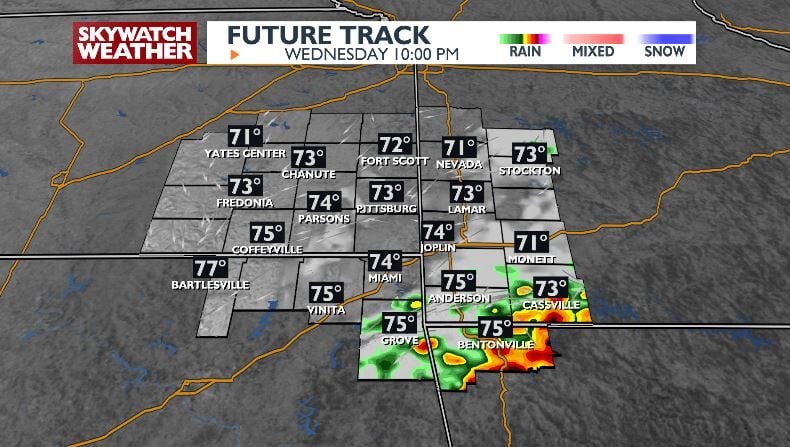 Scattered morning storms ⛈ give way to a sunny 🌞 day ahead of more ...