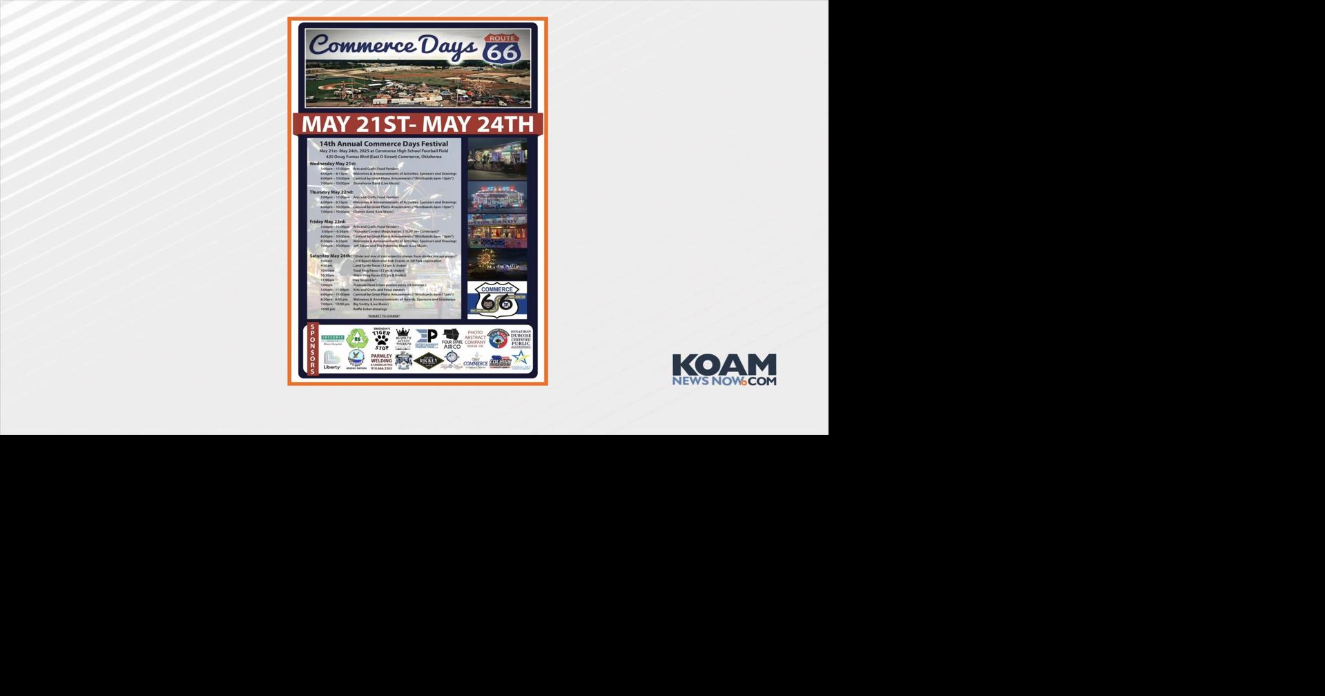 Commerce Days festival in full swing this week, May 21-24 | Events ...