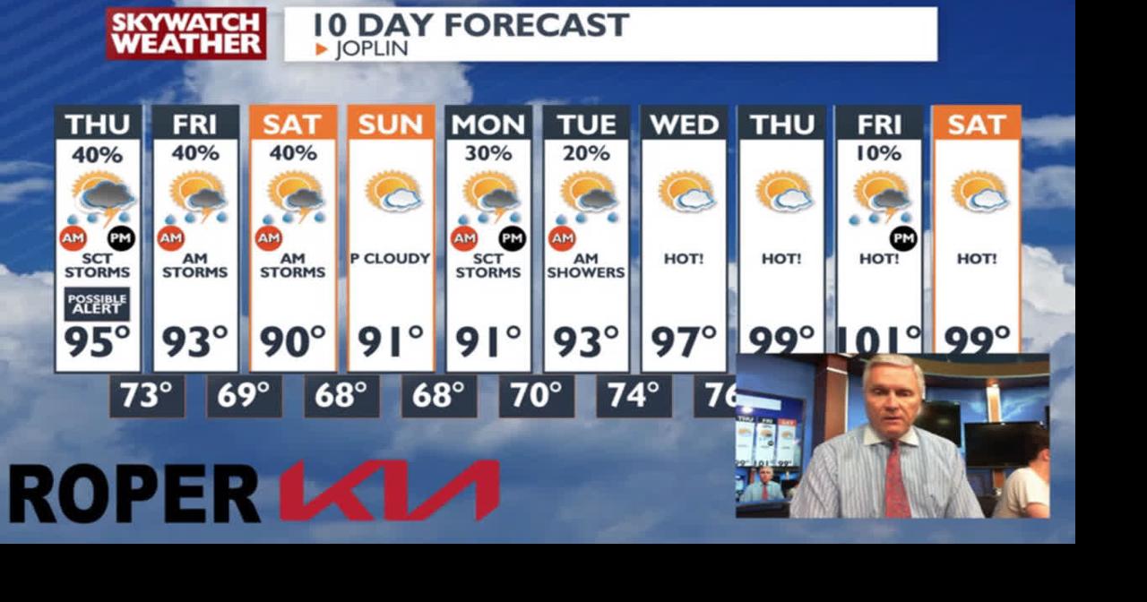 Severe ⛈ storms possible tonight, then another round of hot 🌡 days ...