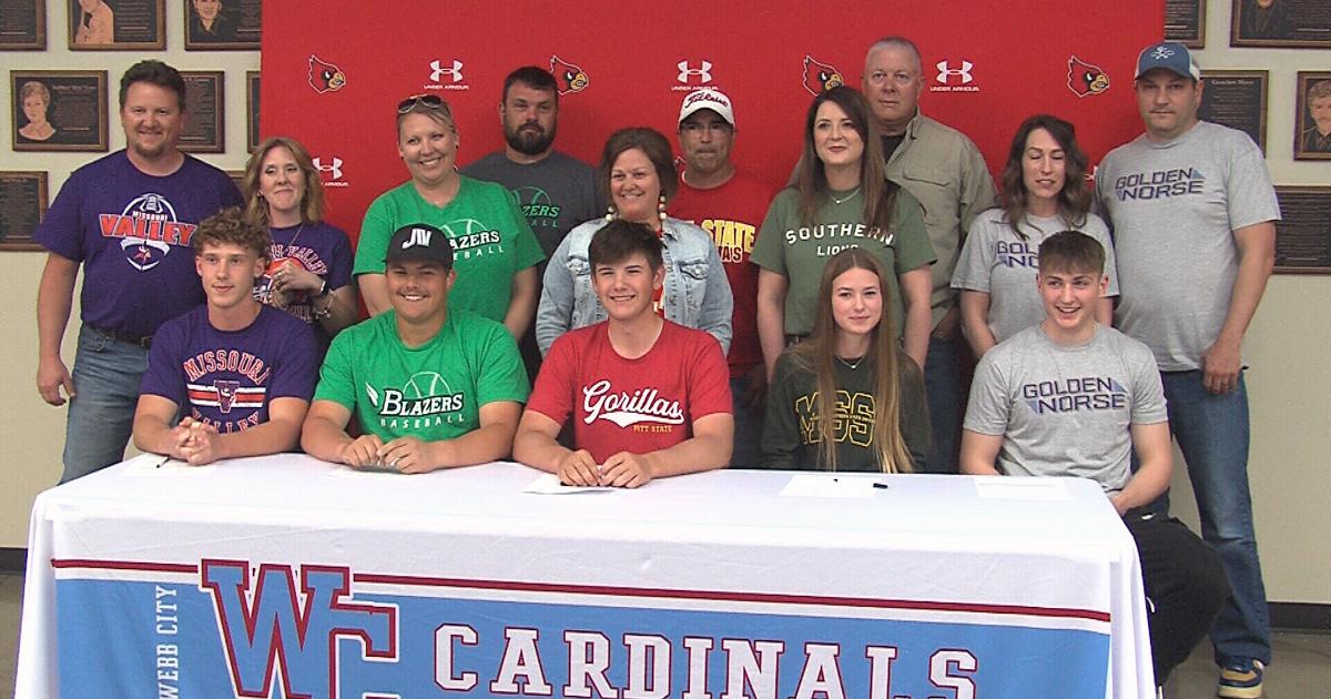 Five Webb City High School seniors sign letters of intent News