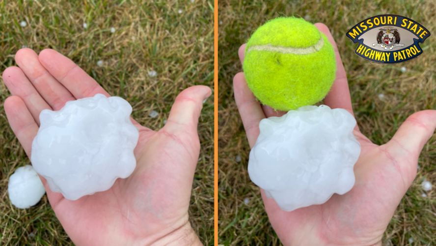 Tennis ball sized hail north of KOAM viewing area; Tips to prepare for ...