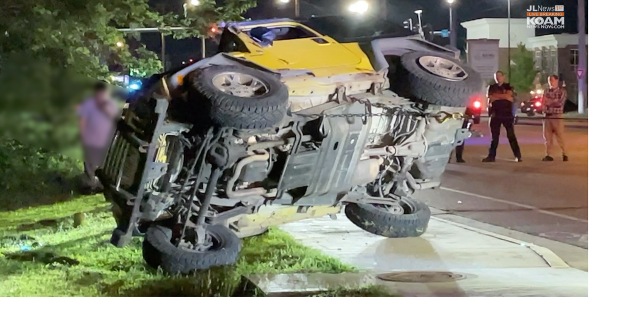 Rollover crash near near James River Church