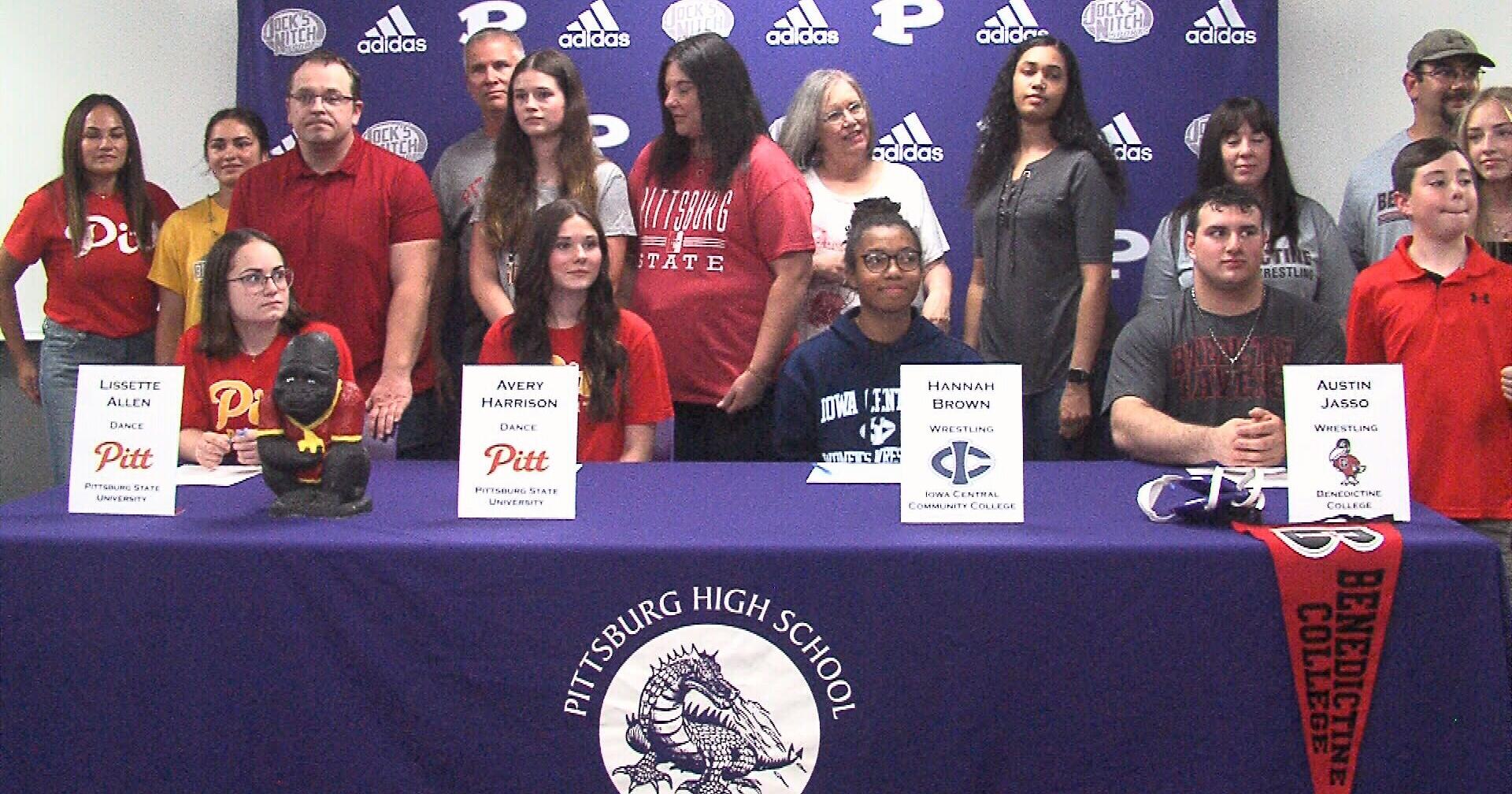 Four Pittsburg High School seniors sign letters of intent - Vimarsana News