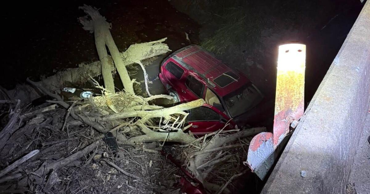 SUV over bridge, crashing into Onion Creek near Dearing