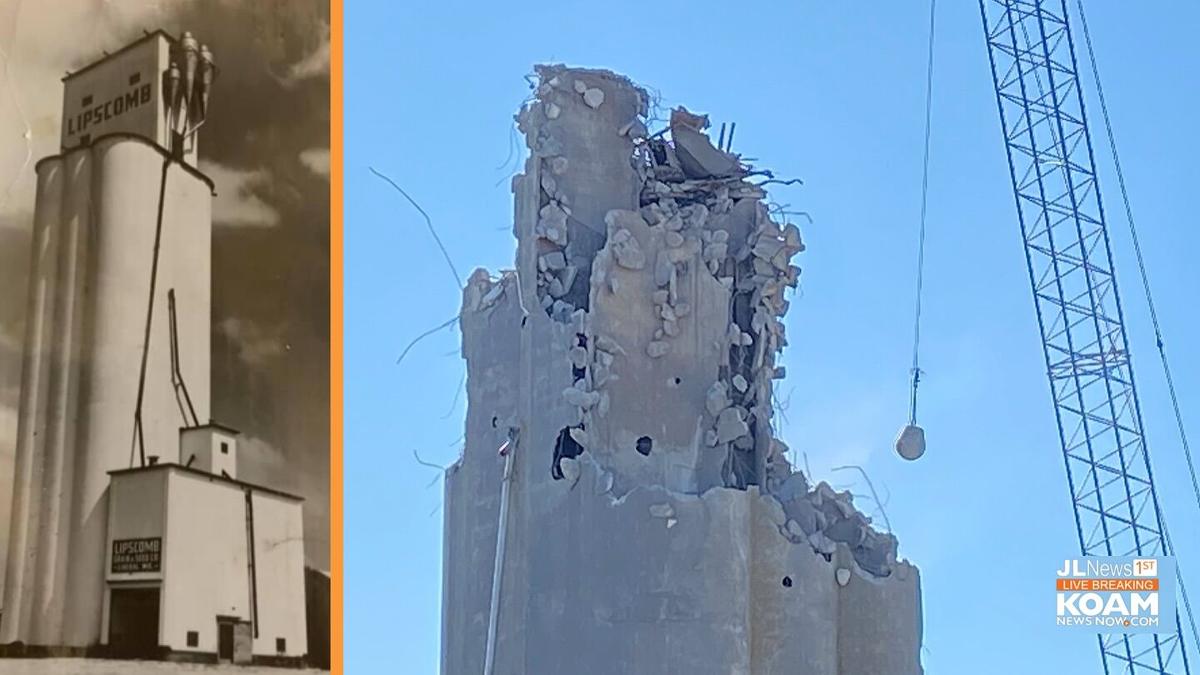 Grain Elevator is coming down in Liberal, Missouri Joplin