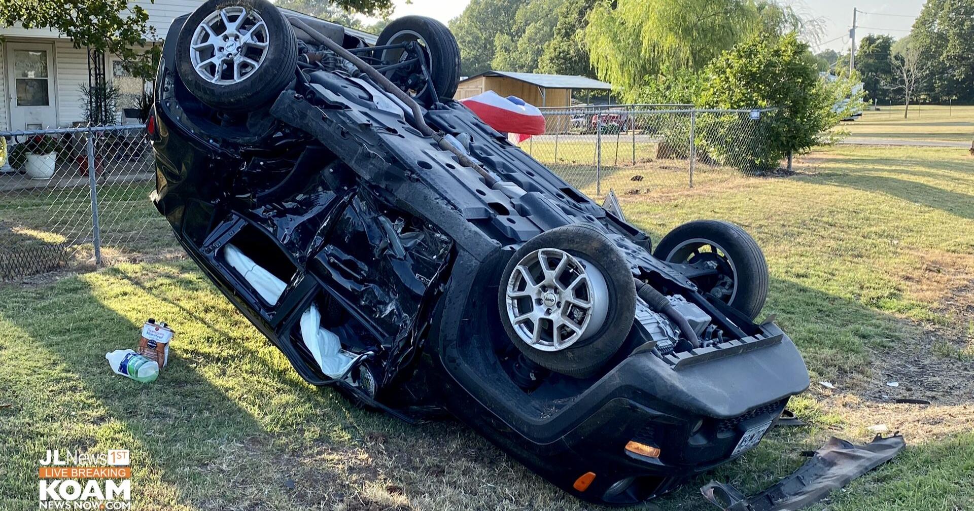Jeep t-boned by Jeep, overturns near Hornet - Vimarsana News
