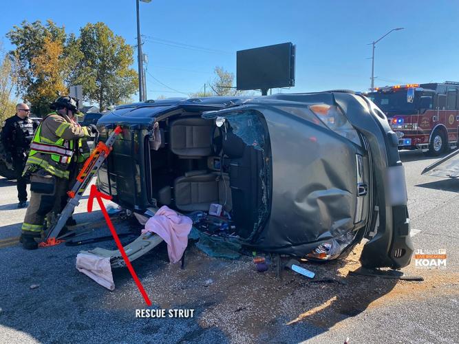 Car overturns in crash, clipped parked car in Joplin Joplin News