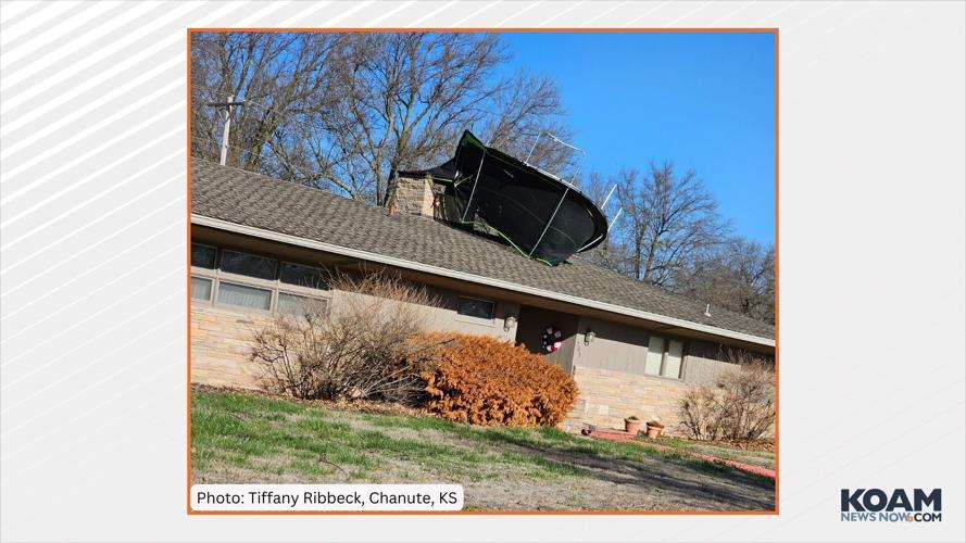 WATCH Chanute bank video shows wind damage, power outage Kansas News