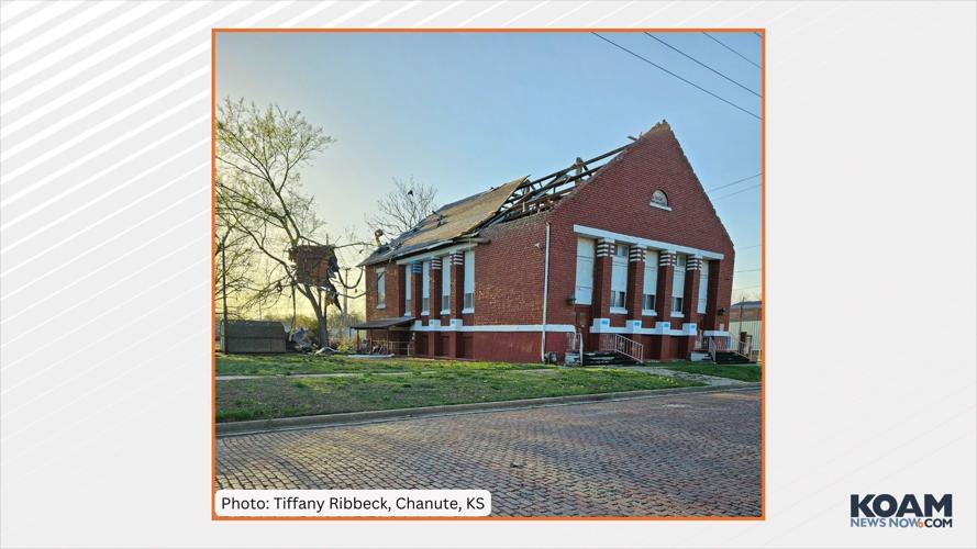 WATCH Chanute bank video shows wind damage, power outage Kansas News