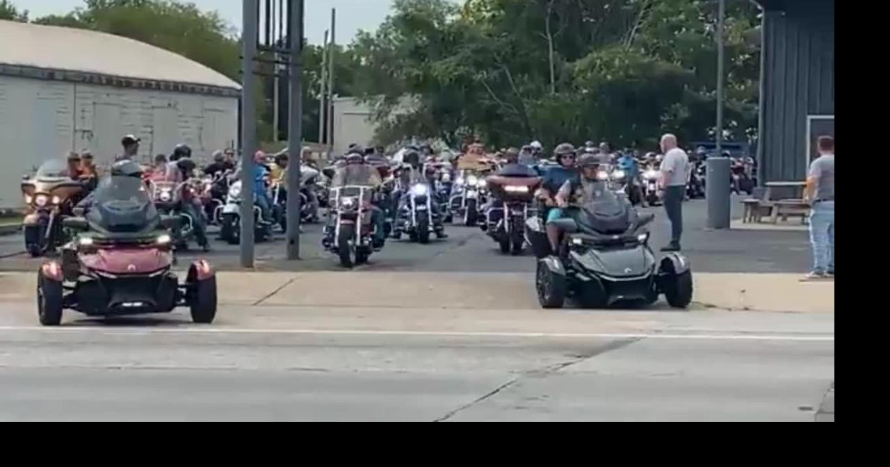 The Ride for Autism Awareness, leaving Cycle Connection in Joplin