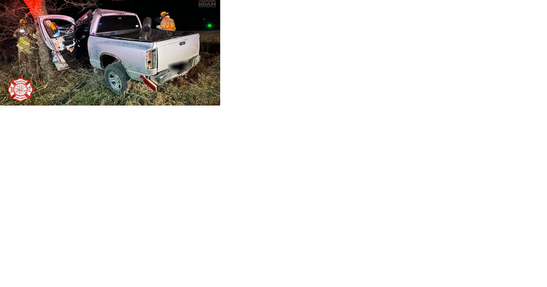 Pickup crash driver MedFlight to KU from Crawford County - Vimarsana News