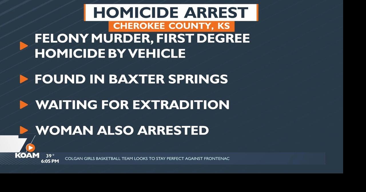 Out-of-state murder suspect arrested in Baxter Springs | Crime ...