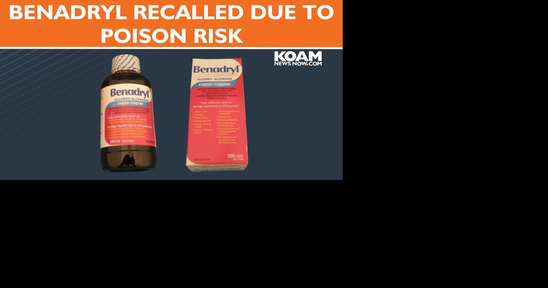 Arsell recalls Benadryl liquid elixir over child poisoning risk ...