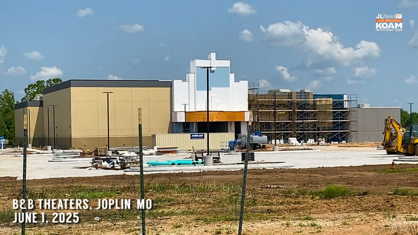 B&B Theatres 8-screen luxury theater construction continues in Joplin |  Joplin News First | koamnewsnow.com