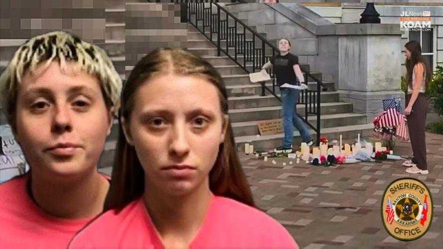 Two women arrested, destroying Charlie Kirk Memorial at Benton Co ...