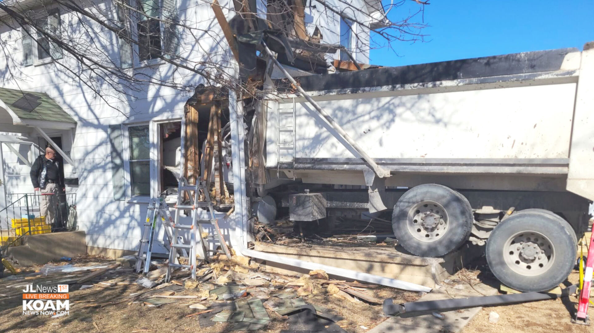 Dump truck crashes into residence, killing homeowner | Joplin News ...