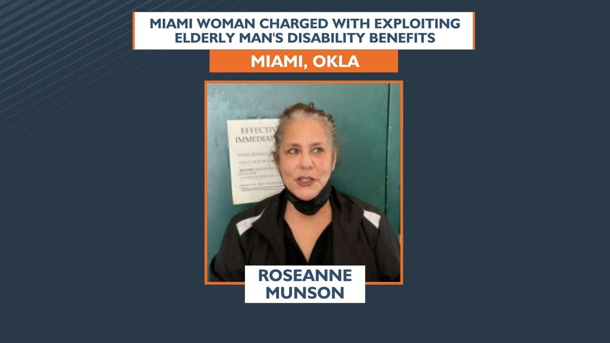 Miami woman charged with exploiting elderly man #39 s disability benefits