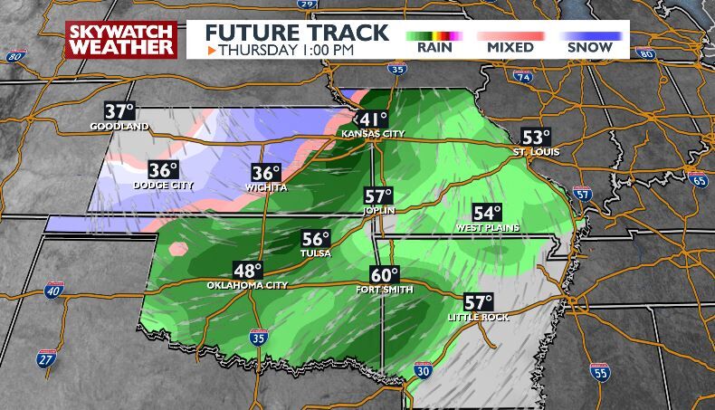 A bit warmer today with rain still on the way Thursday -Chris ...