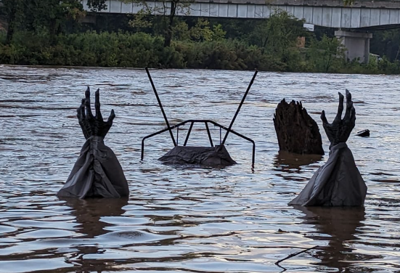 Elk River’s spooky surprise: Mannequins from Haunted Float afloat after