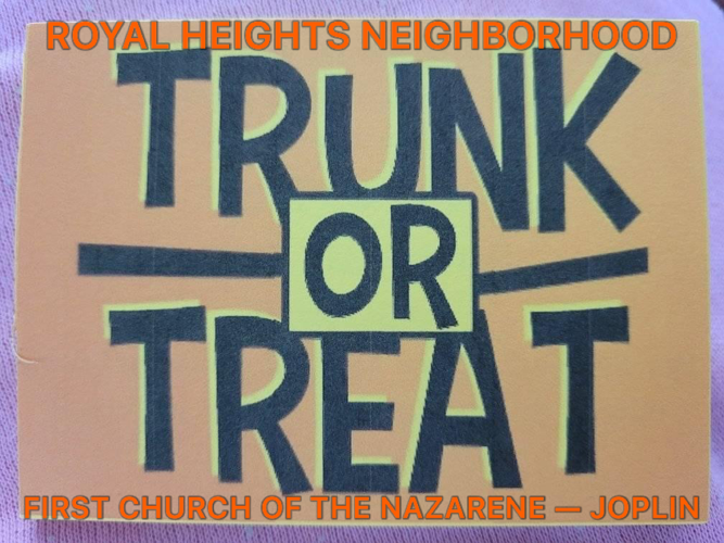 Joplin area TrunkorTreat List and Kids Events Events