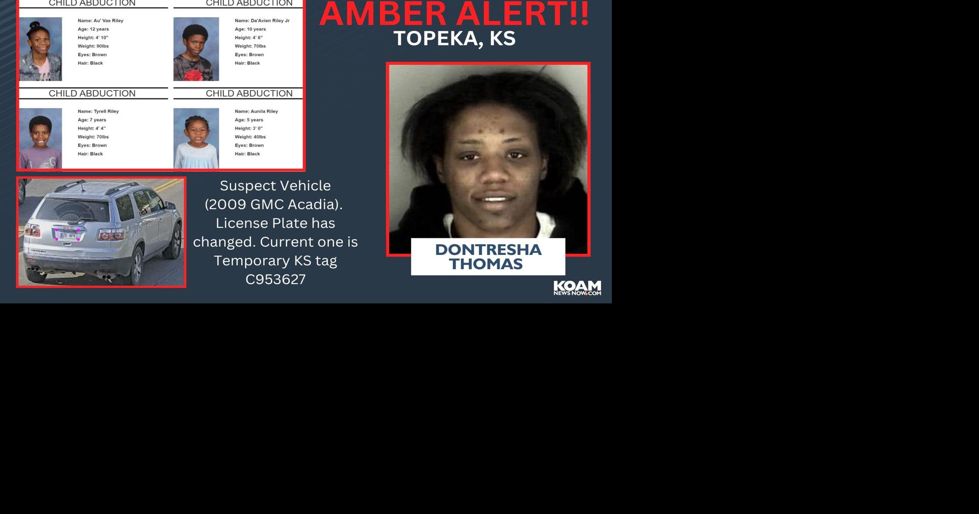 Amber Alert CANCELED Police look for 4 children taken by mother in