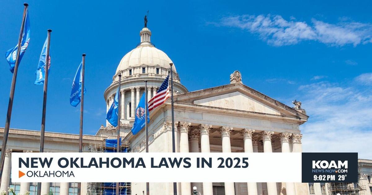 New Oklahoma laws starting Jan 1st; What you need to know Local News