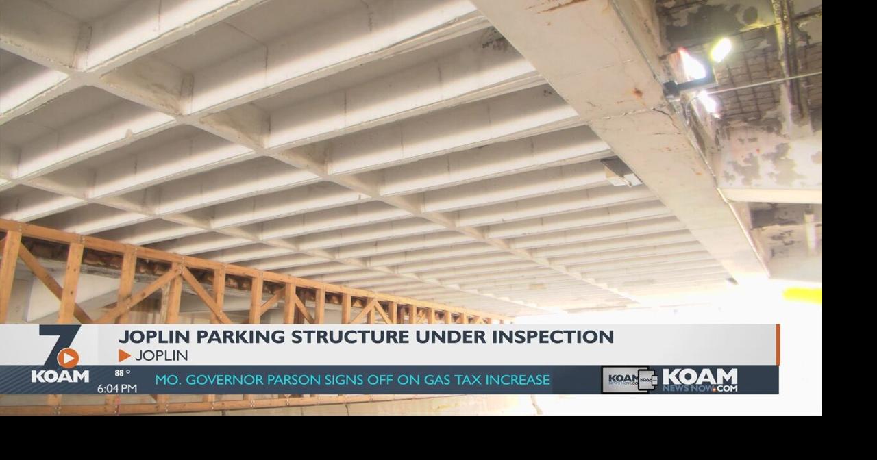 Joplin crews inspect structural integrity of downtown parking garage