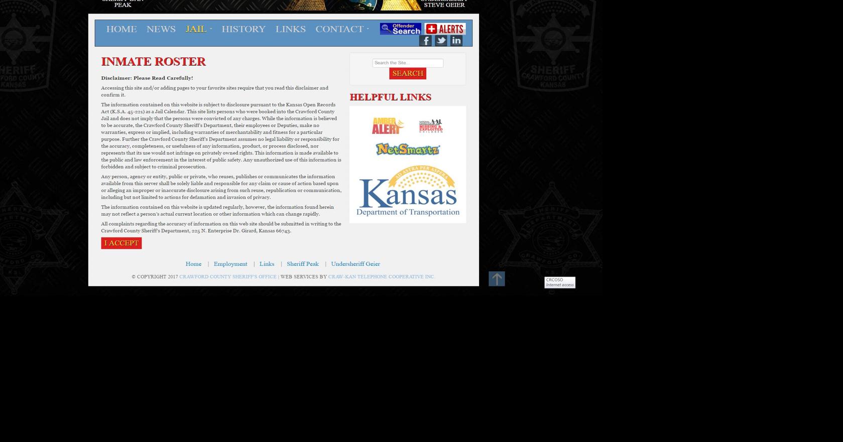 Crawford County Sheriff’s Office launch new inmate roster website ...