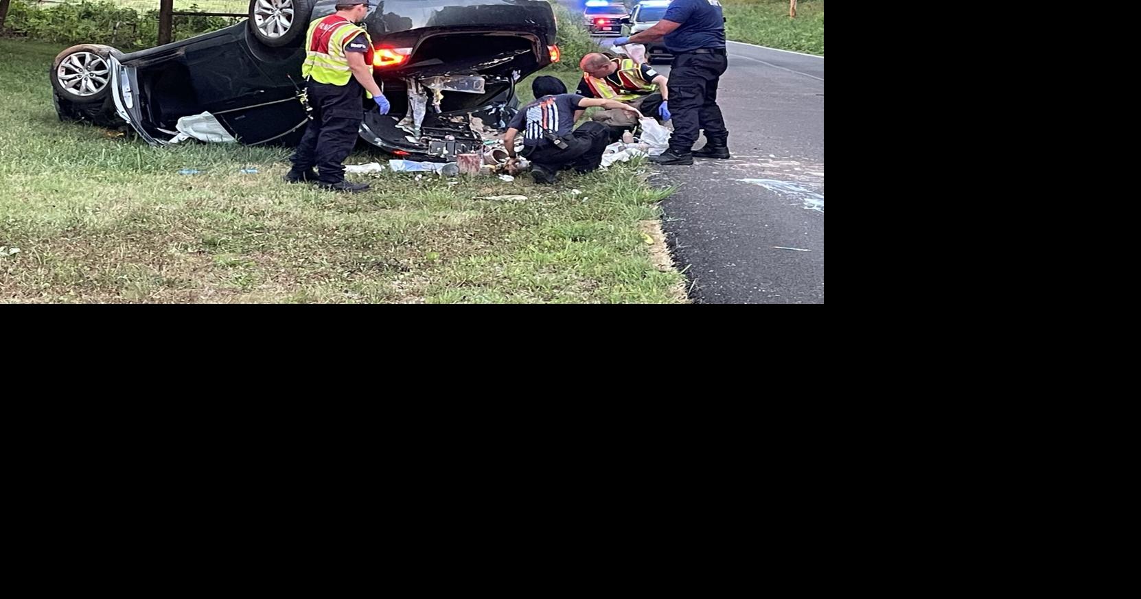 Rollover crash near Carver National Monument