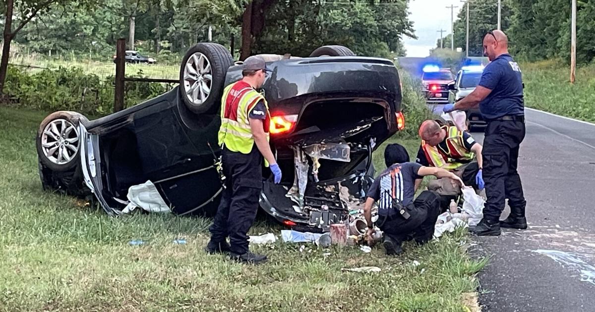 Rollover crash near Carver National Monument