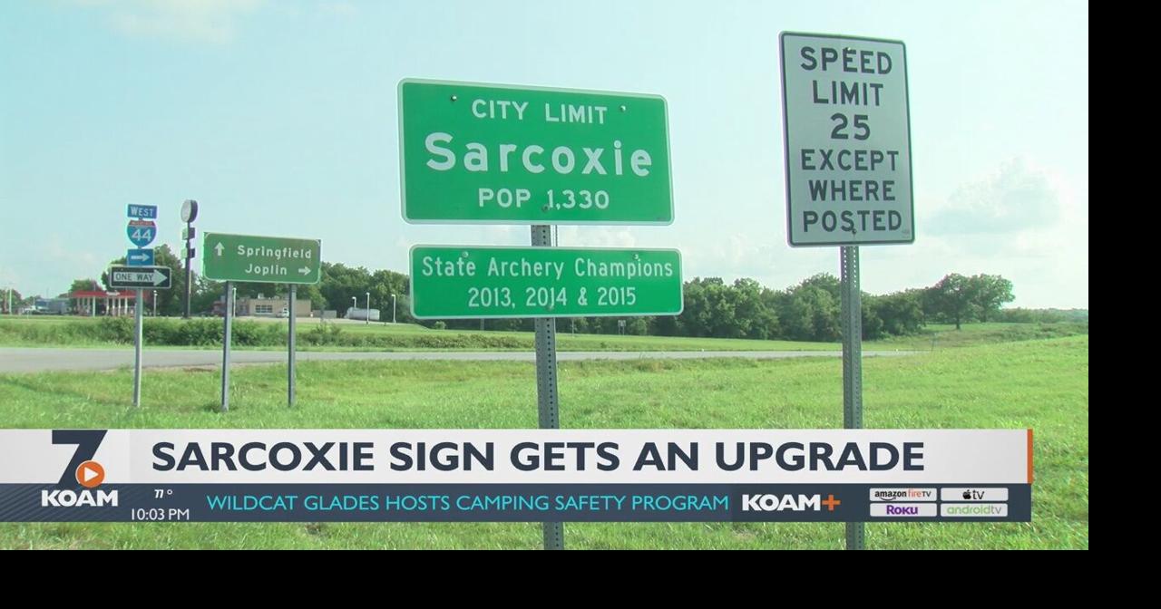 Sarcoxie sign updated through community’s help Local News