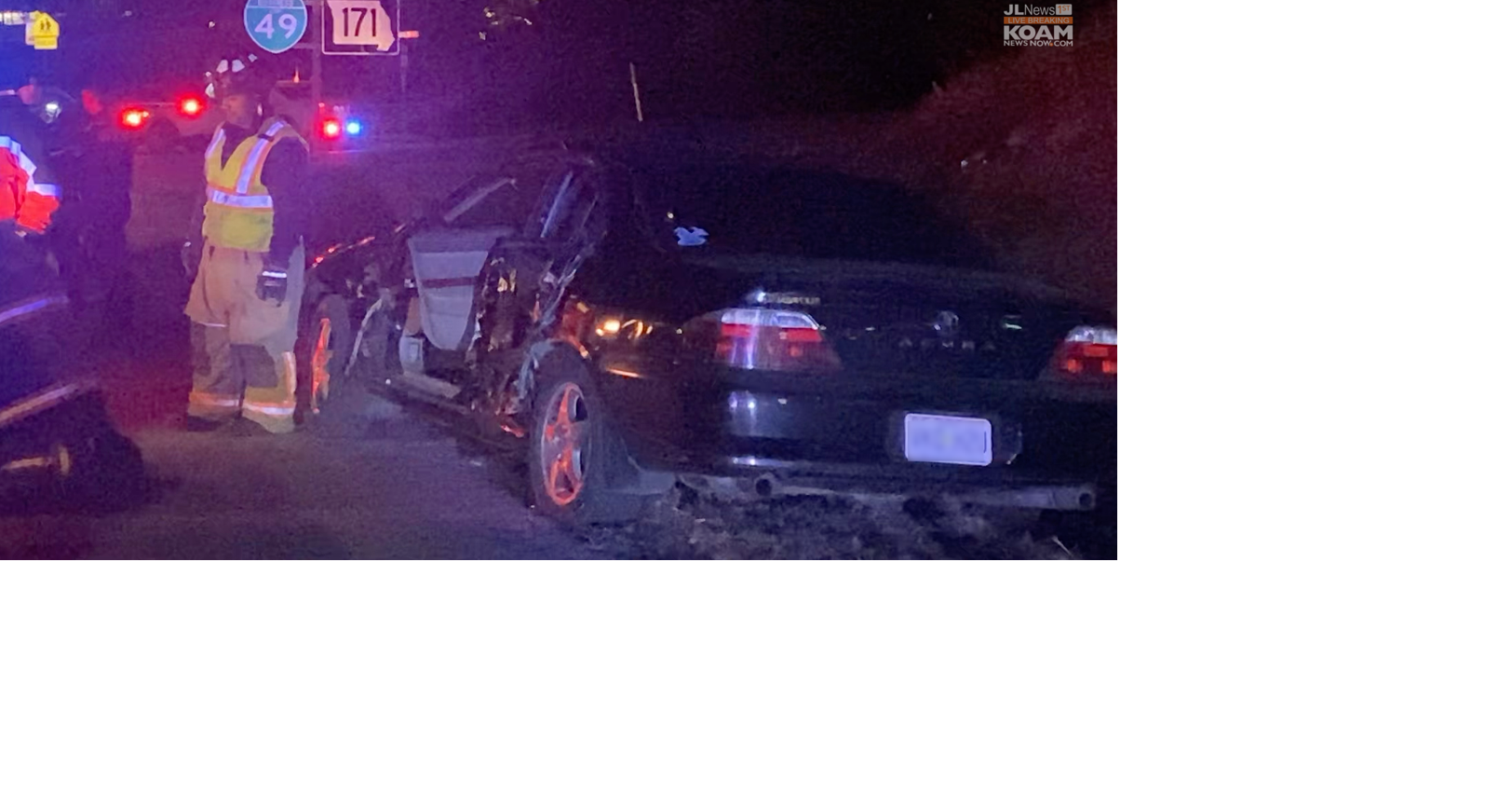 Car t-boned merging into path of box truck