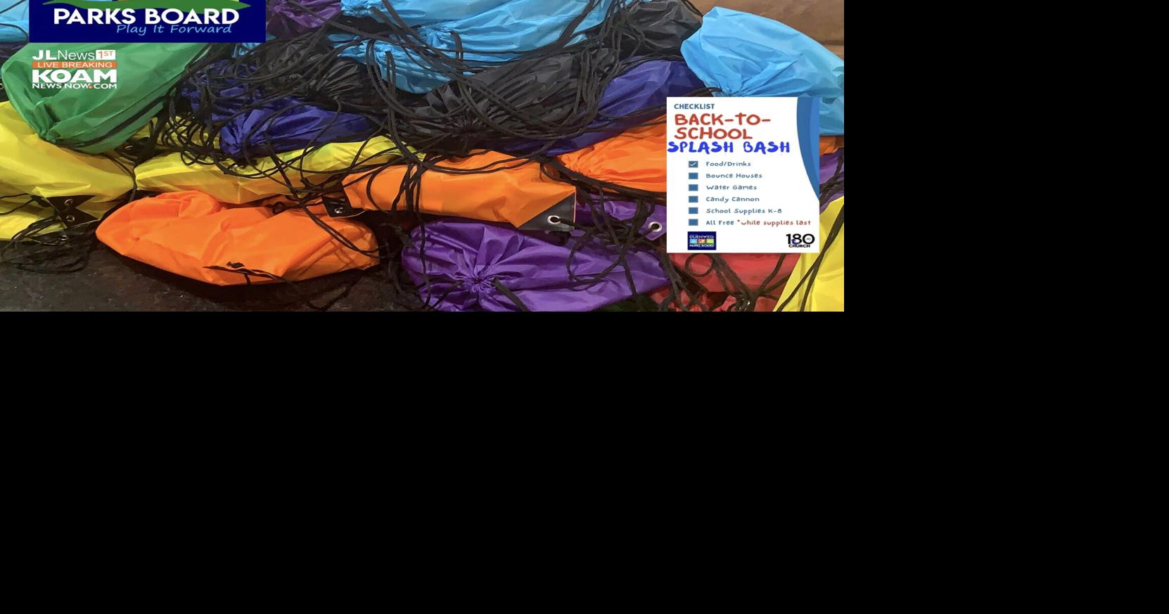 Duenweg Park Board ‘Back to School, Splash Bash’; Free school supplies