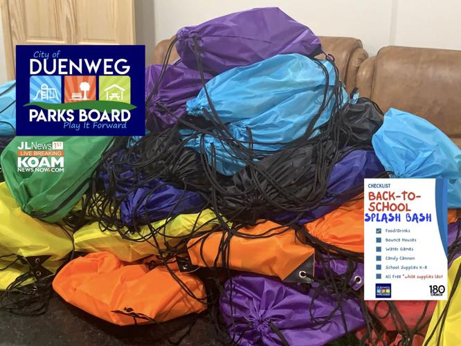 Duenweg Park Board ‘Back to School, Splash Bash’; Free school supplies
