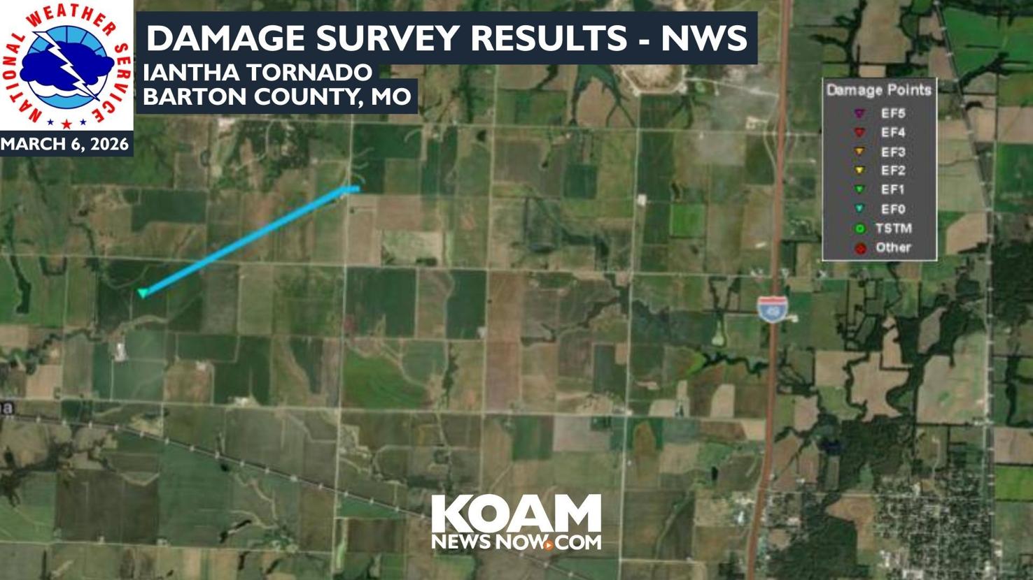 National Weather Service confirms tornado touchdown in Barton County ...