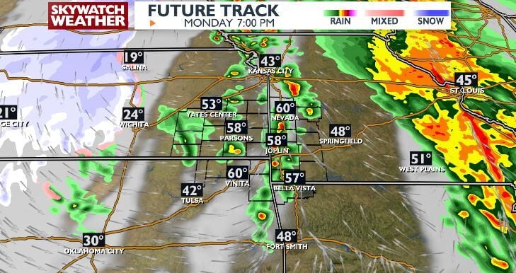 Possibility of Thunderstorms Monday Evening as Cold Front Moves Through ...