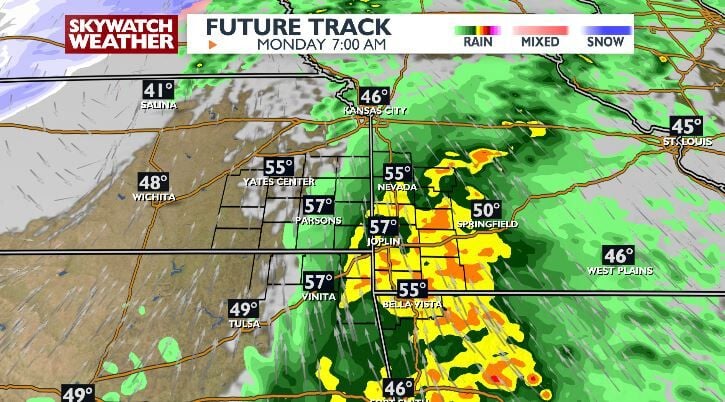 Possibility of Thunderstorms Monday Evening as Cold Front Moves Through ...