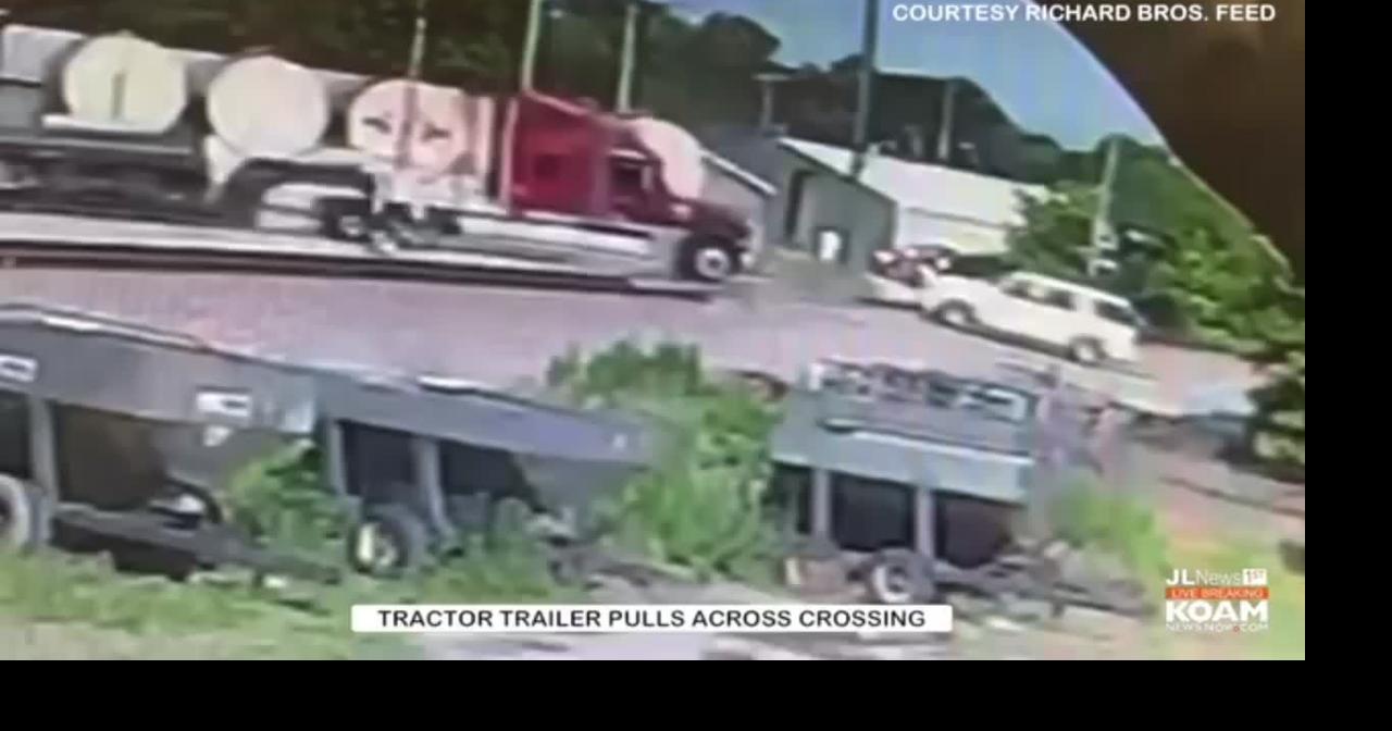 Train collides with tractor trailer stuck on tracks in West Plains ...