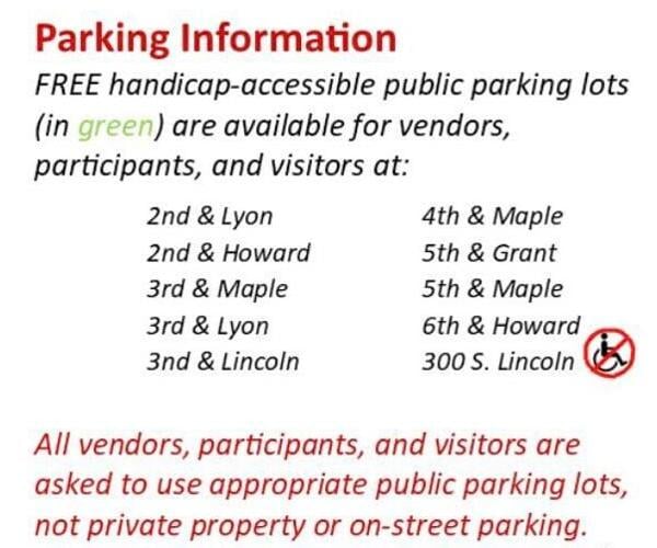 Maple Leaf Festival Parade, route, map, handicapped parking Joplin