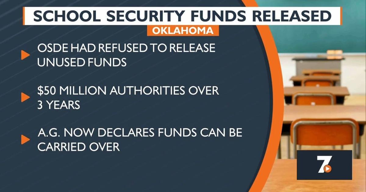 OSDE releasing funds for school security improvements Education