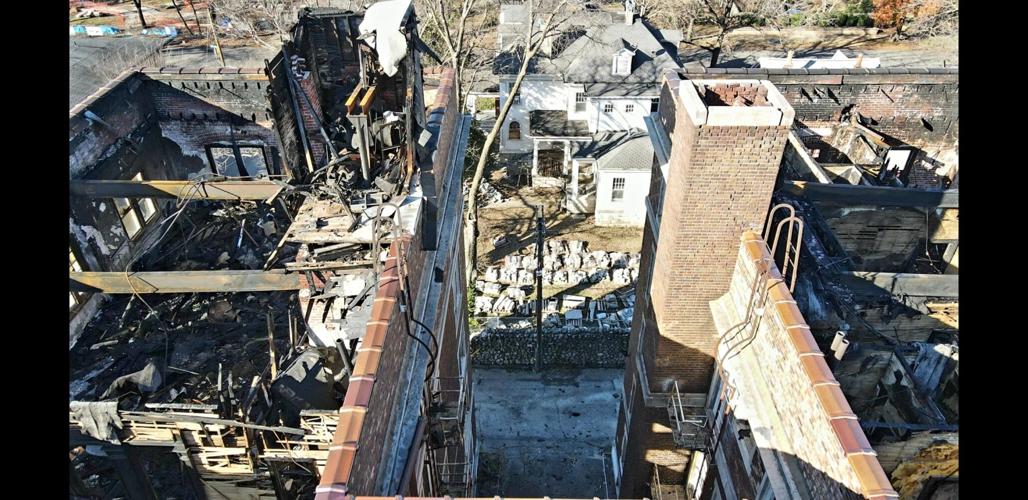 Photographer shares images, drone video of Olivia building damage