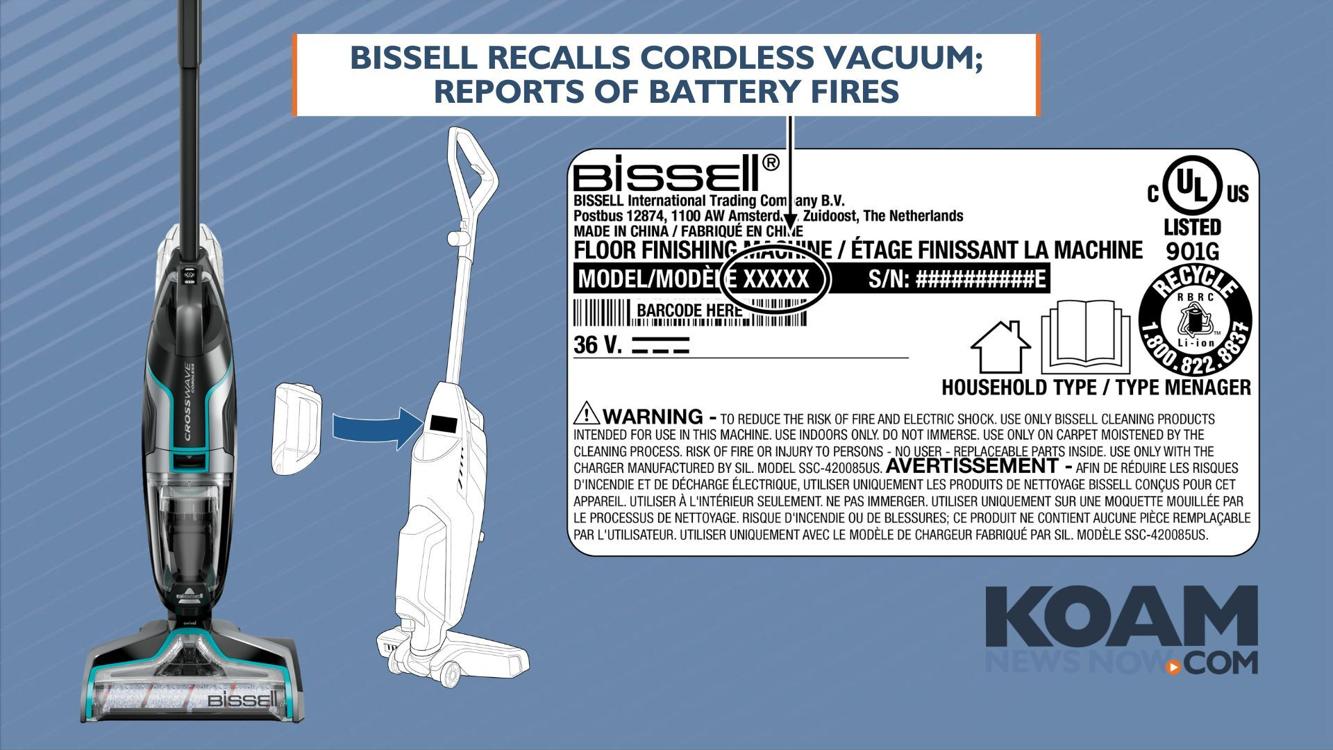 Bissell recalls cordless vacuum; reports of battery fires Lifestyle
