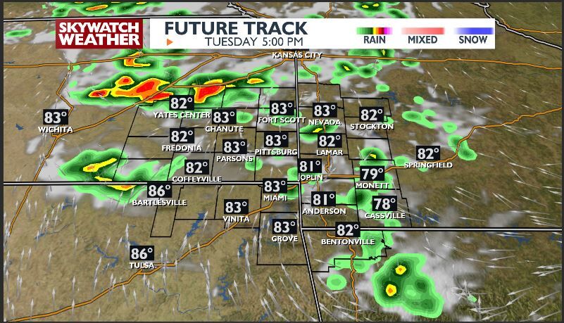 Scattered thunderstorms the next several days | Top Stories ...